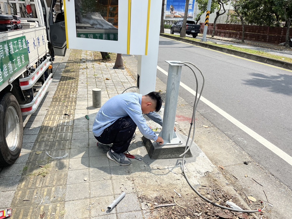 沙崙綠能科技示範場域5G智慧燈桿設備安裝的第2張圖片