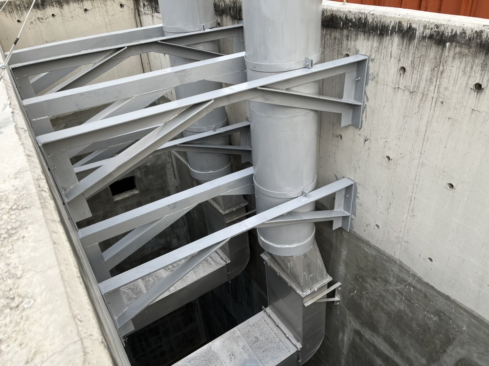 高雄車站三區通風井排煙管安裝的第9張圖片